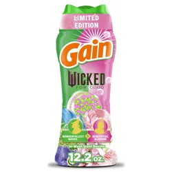 Gain In-Wash Laundry Scent Booster "Wicked: For Good" Limited Edition, Wonderful Woods & Beautiful Blossom, 12.2 oz