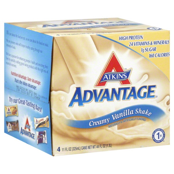 slide 1 of 1, Atkins French Vanilla Shake, 4 ct; 44 oz