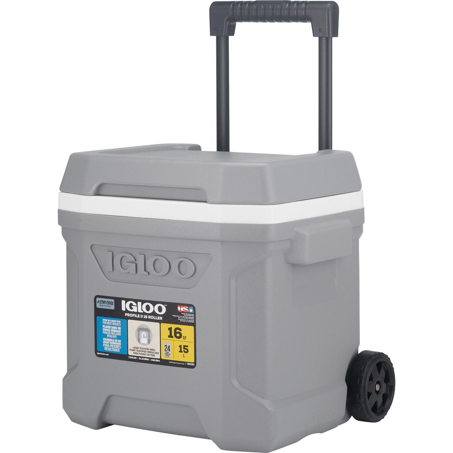 slide 5 of 6, Iglo 16qt Profle Ii Coolr Gray - EA, 1 ct