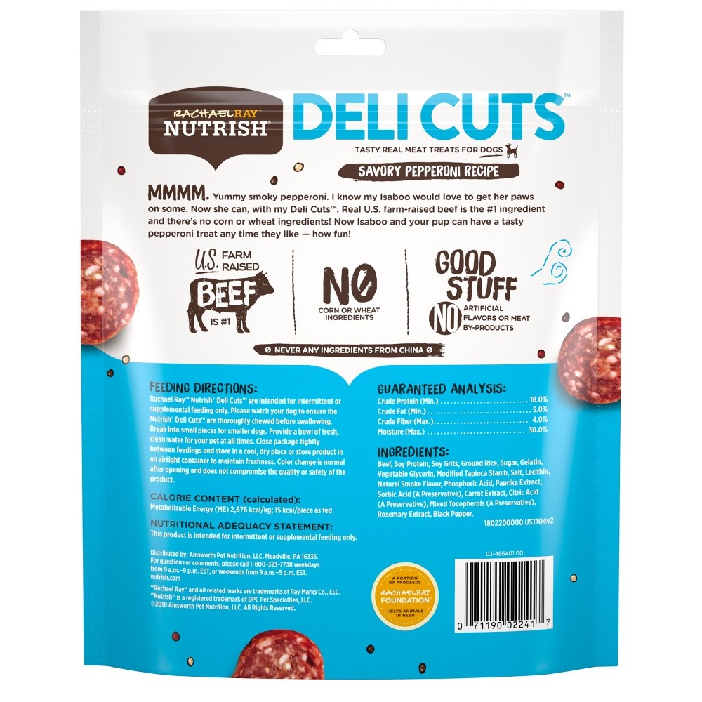 slide 2 of 5, Rachael Ray Nutrish Deli Cuts Dog Treats Pepperoni Recipe, 12 oz