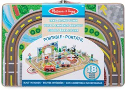 Melissa & Doug Take-Along Town Wooden Play Set