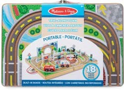 Melissa & Doug Take-Along Town Wooden Play Set