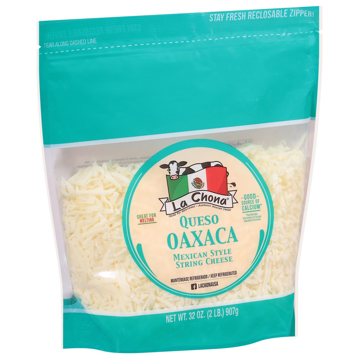 slide 2 of 13, La Chona Mexican Style Melting Cheese 32 oz, 32 oz