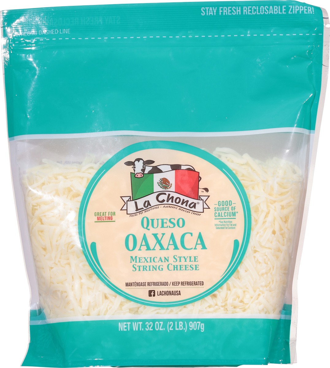 slide 4 of 13, La Chona Mexican Style Melting Cheese 32 oz, 32 oz