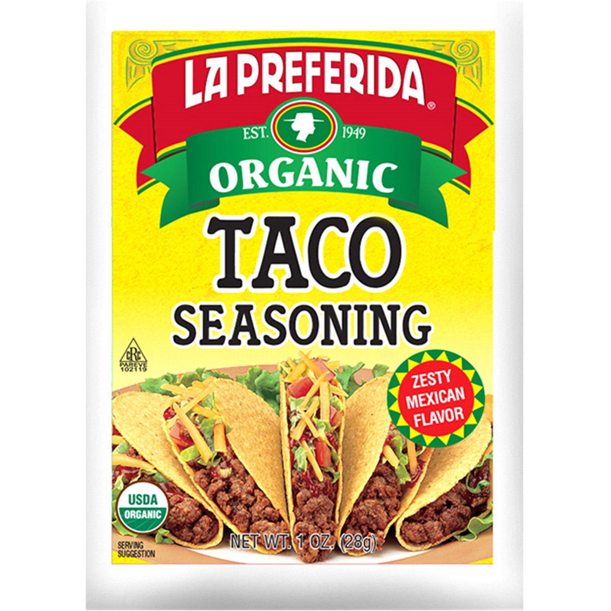 slide 1 of 1, La Preferida Lapref Org Taco Seasoning, 1 oz