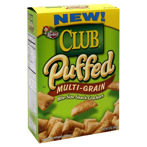 slide 1 of 1, Keebler Snack Crackers, Puffed, Bite-Size, Multi-Grain, 9 oz