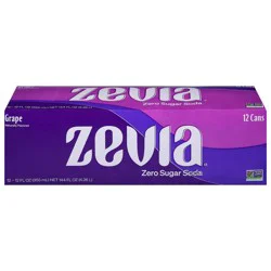 Zevia Zero Calorie Grape Soda - 12 ct; 12 fl oz
