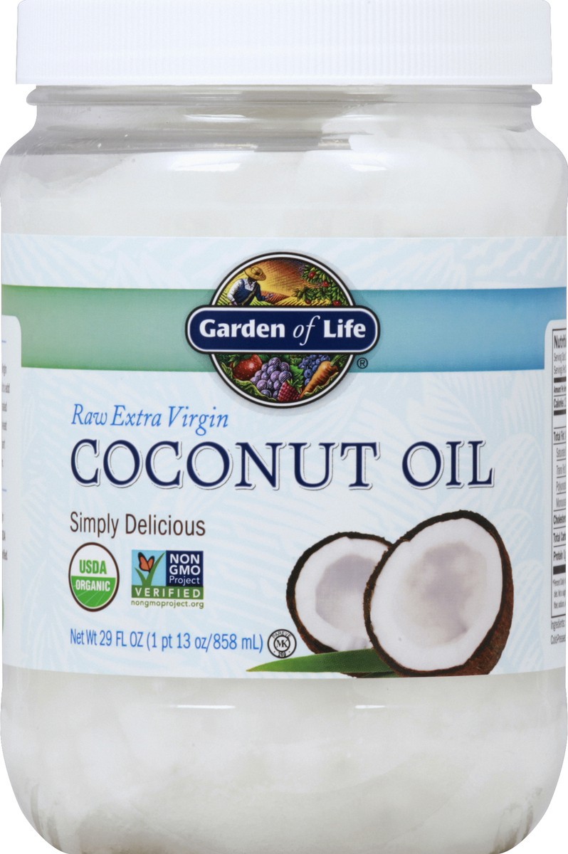 slide 2 of 2, Garden of Life Coconut Oil 29 oz, 29 oz