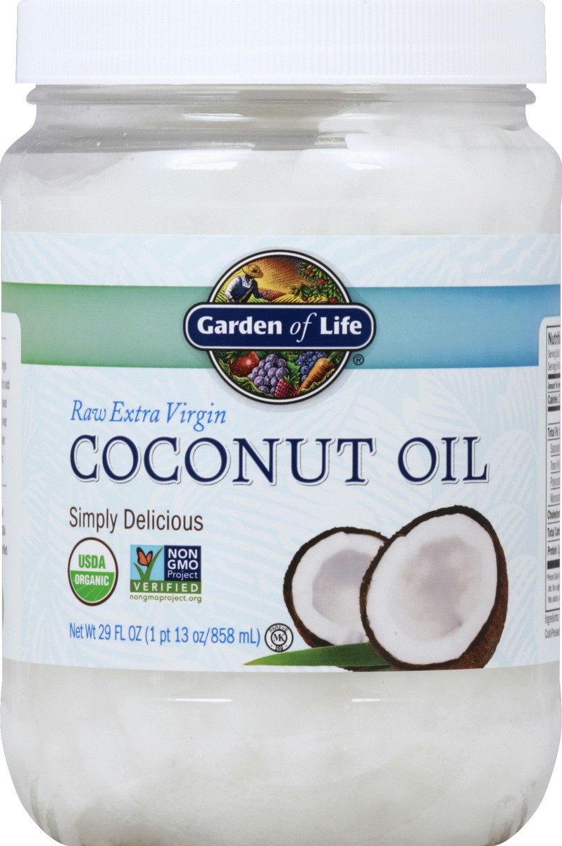 slide 1 of 3, Garden of Life Coconut Oil 29 oz, 29 oz