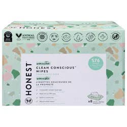 Honest Sensitive Fragrance Free Wipes 8 ea