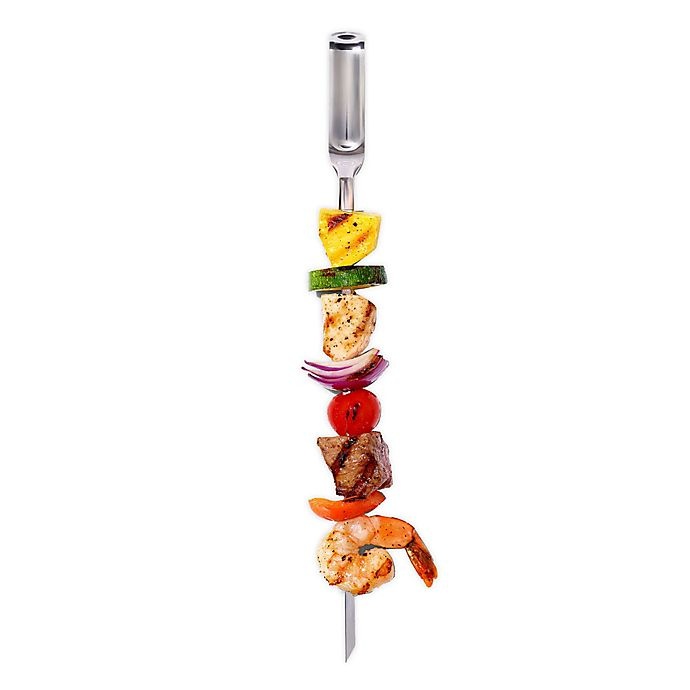 slide 1 of 3, OXO Good Grips Stainless Steel Grilling Skewers, 6 ct