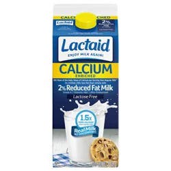 Lactaid 2% Reduced Fat Milk, Calcium Enriched, 64 oz