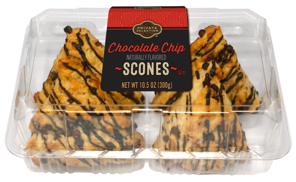 slide 1 of 2, Private Selection Chocolate Chip Scones, 4 ct