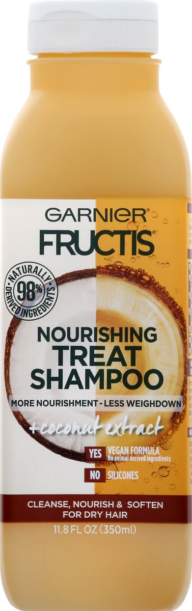 slide 6 of 11, Garnier Nourishing + Coconut Extract Treat Shampoo 11.8 fl oz, 11.8 oz