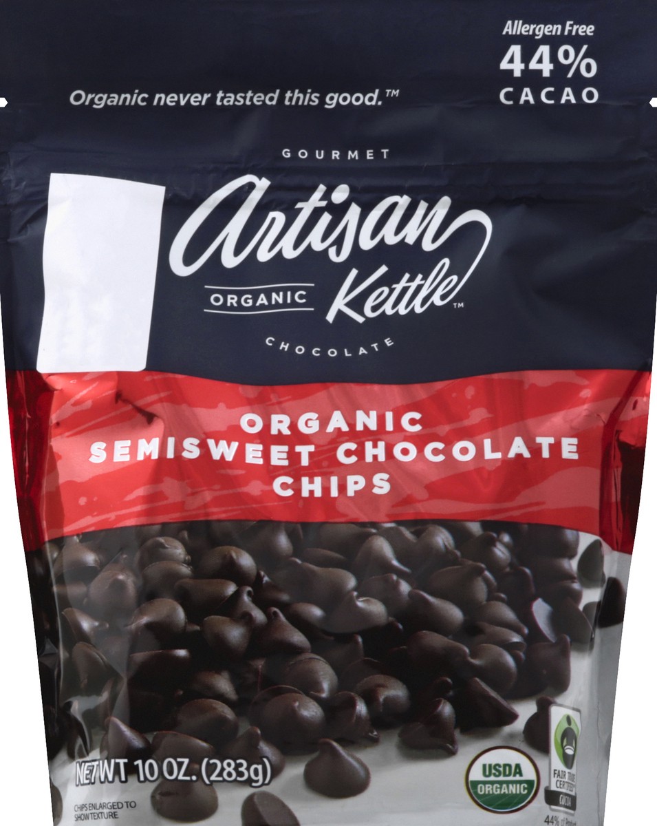 slide 1 of 1, Artisan Kettle Organic Semisweet Chocolate Chips, 10 oz