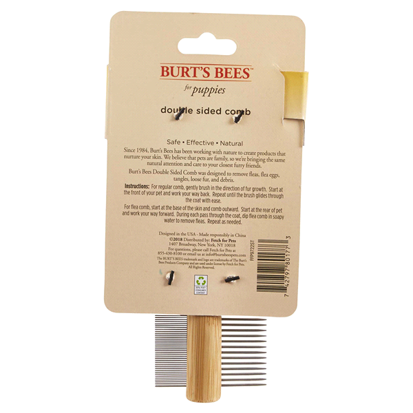 slide 4 of 5, Burt's Bees Double-Sided Puppy Comb, 1 ct