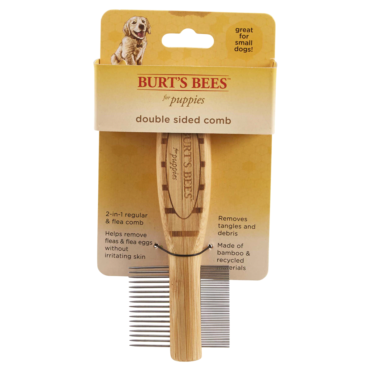 slide 1 of 5, Burt's Bees Double-Sided Puppy Comb, 1 ct