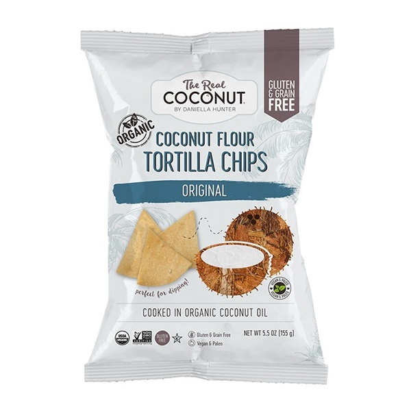 Real Coconut Tortilla Chips, Coconut Flour, Organic, Original 5.5 oz Shipt