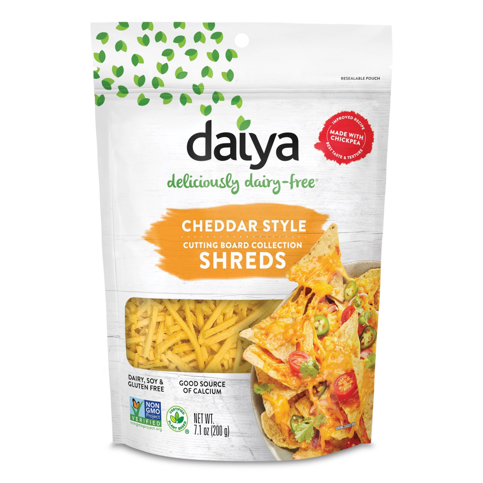slide 1 of 3, Daiya Dairy Free Cheddar Style Shreds, 7.1 oz