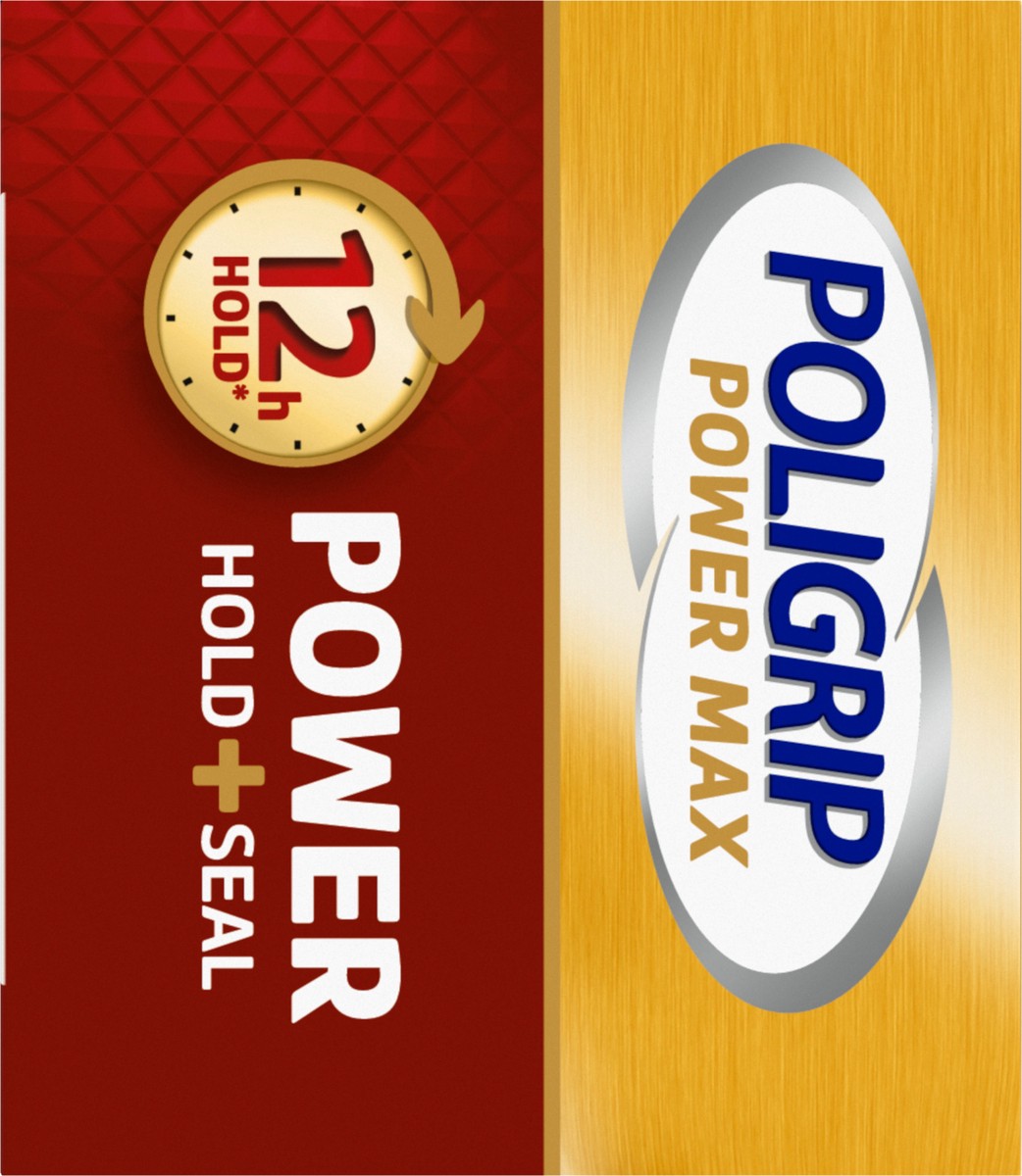 slide 7 of 9, Poligrip Power Max Power Hold + Seal Denture Cream, Flavor Free - 2.2 oz, 2.2 oz