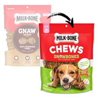 slide 11 of 21, Milk-Bone Big Heart Pet Brands Milk Bones Gnaw Mini Peanut Butter, 10.2 oz