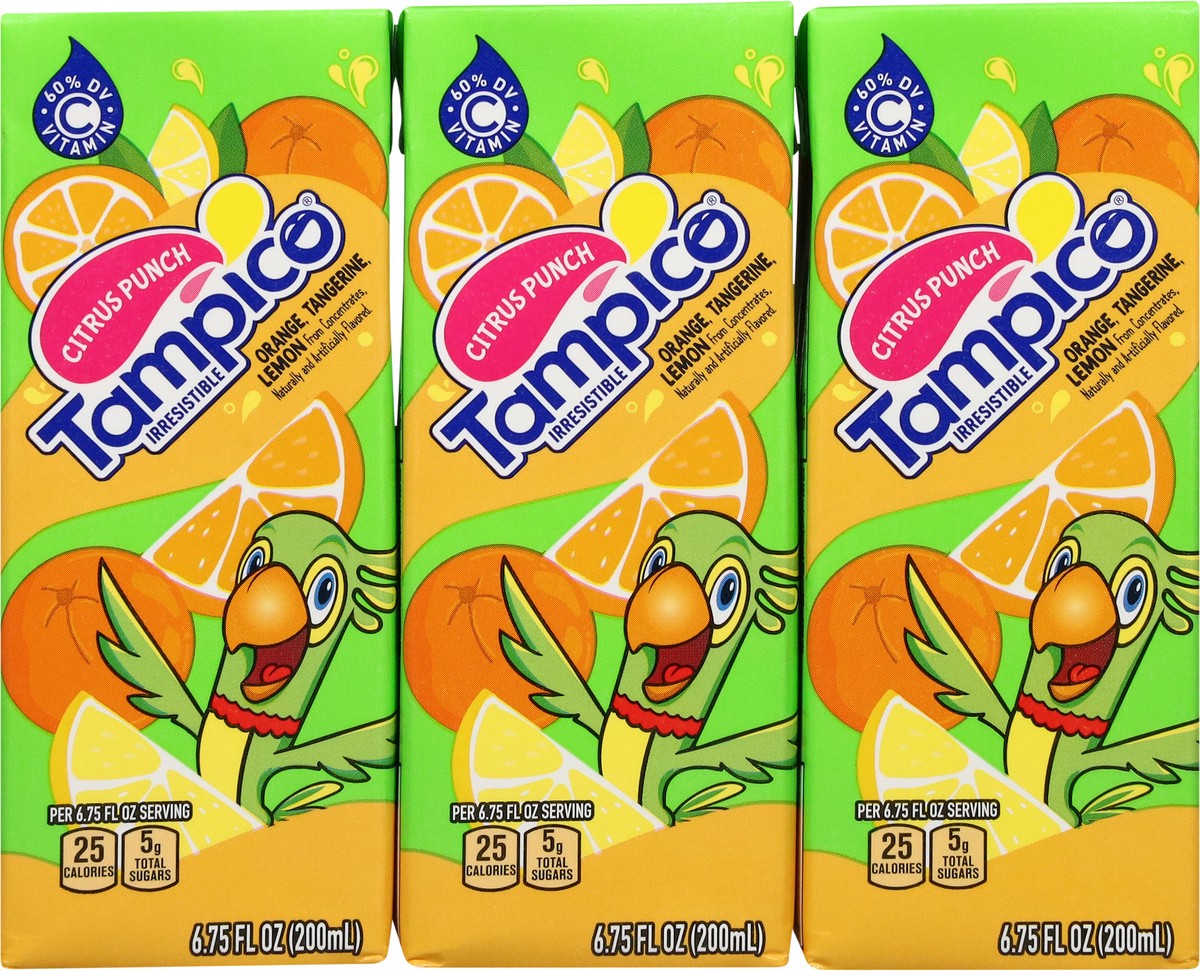 slide 6 of 13, Tampico Citrus Punch 3 - 6.75 fl oz Cartons, 3 ct