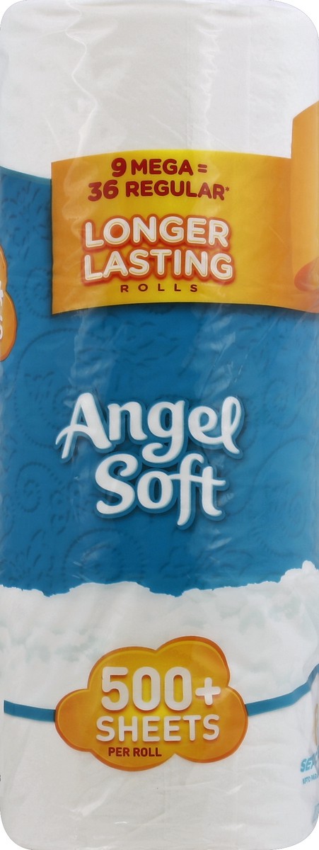 slide 4 of 5, Angel Soft Bathroom Tissue 9 ea, 9 ct