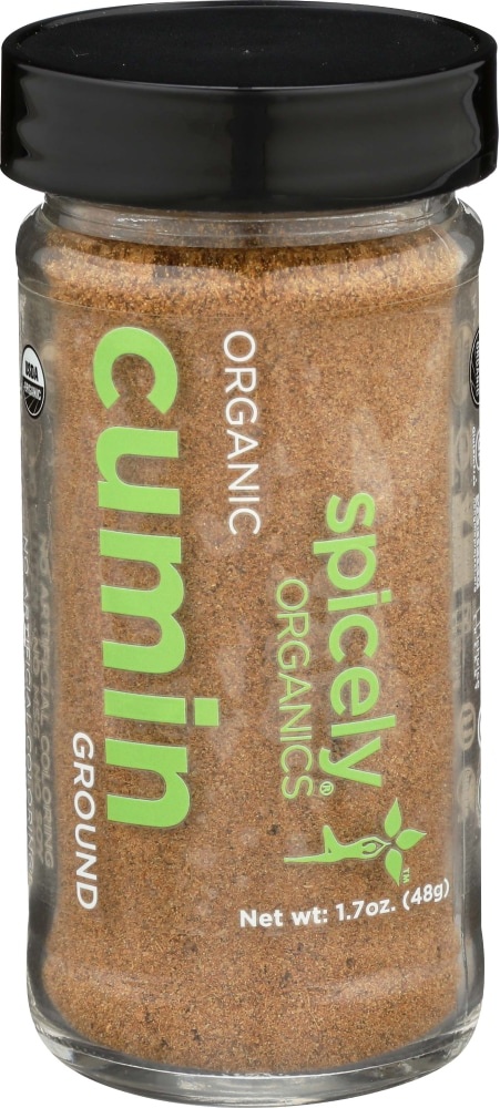 slide 1 of 1, Spicely Organic Spices Organic Cumin Seeds Whole, 1.7 oz