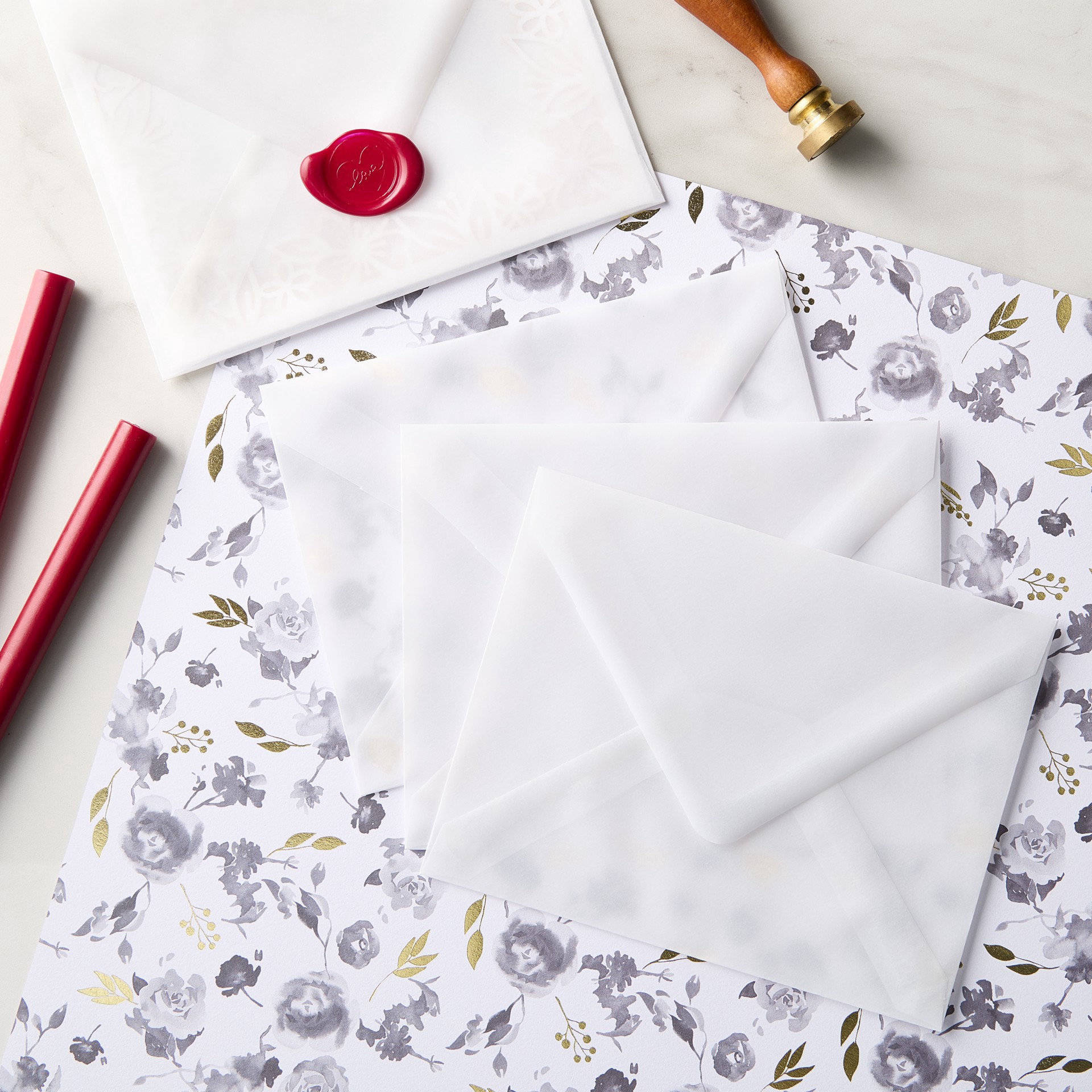 slide 2 of 4, White Vellum Envelopes By Recollections, 4.5 in x 5.75 in