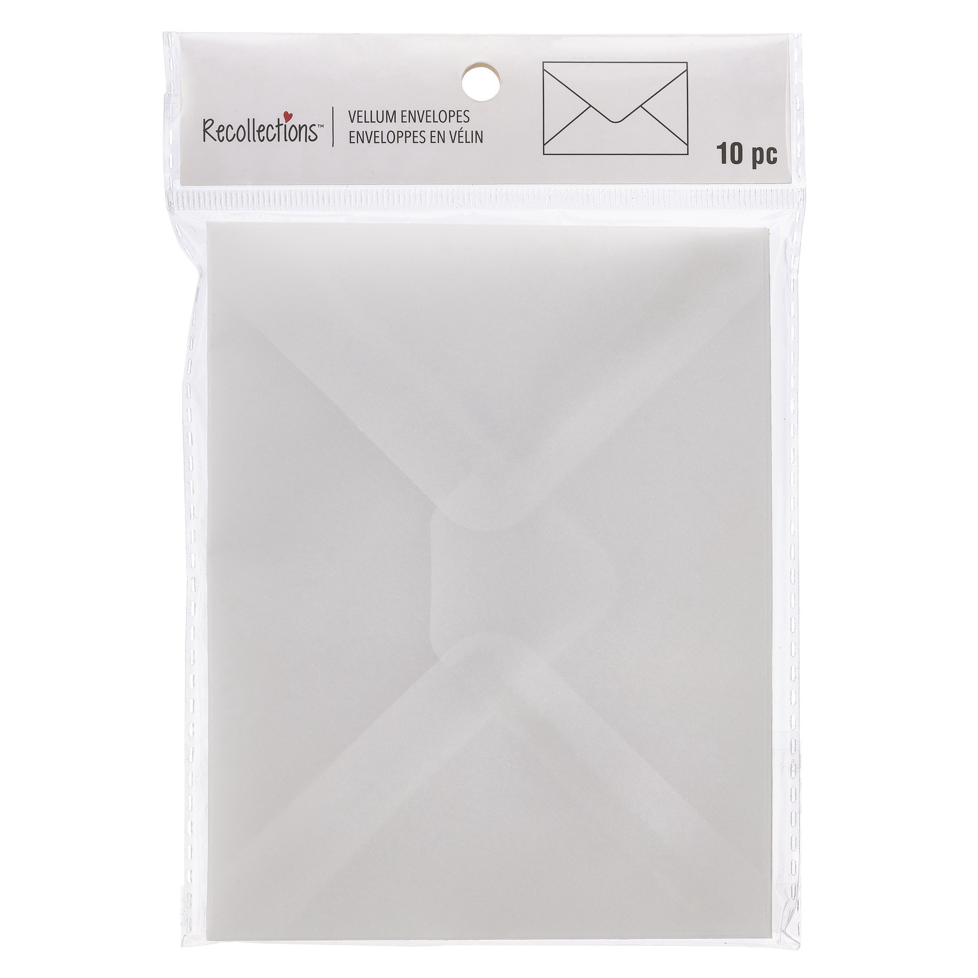 slide 4 of 4, White Vellum Envelopes By Recollections, 4.5 in x 5.75 in