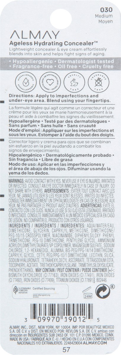 slide 5 of 9, Ageless Hydrating Concealer, 1 ct