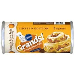 Grands! Limited Edition Pumpkin Spice Rolls with Pumpkin Spice Icing, 5 ct., 17.5 oz.