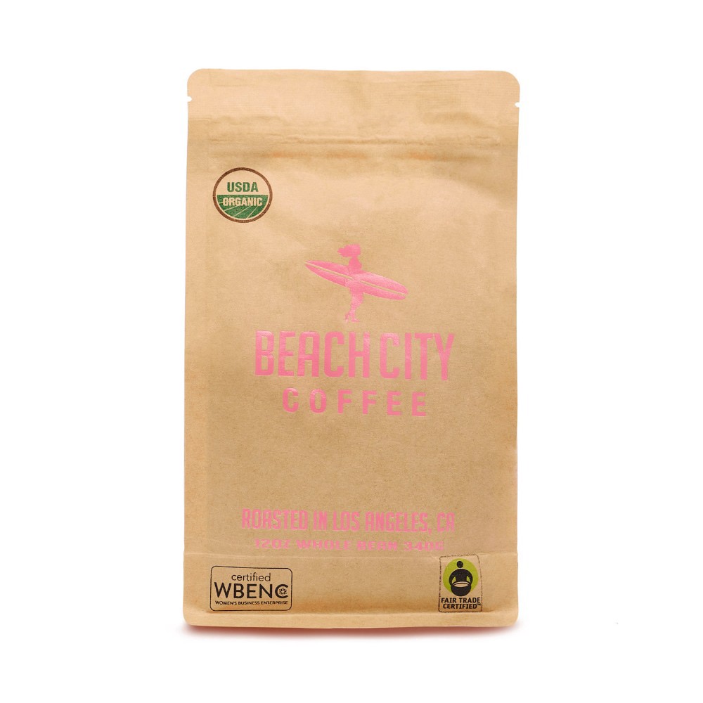 slide 1 of 1, Fair Trade Organic Surfer Girl Blend Whole Bean Coffee, 12 oz
