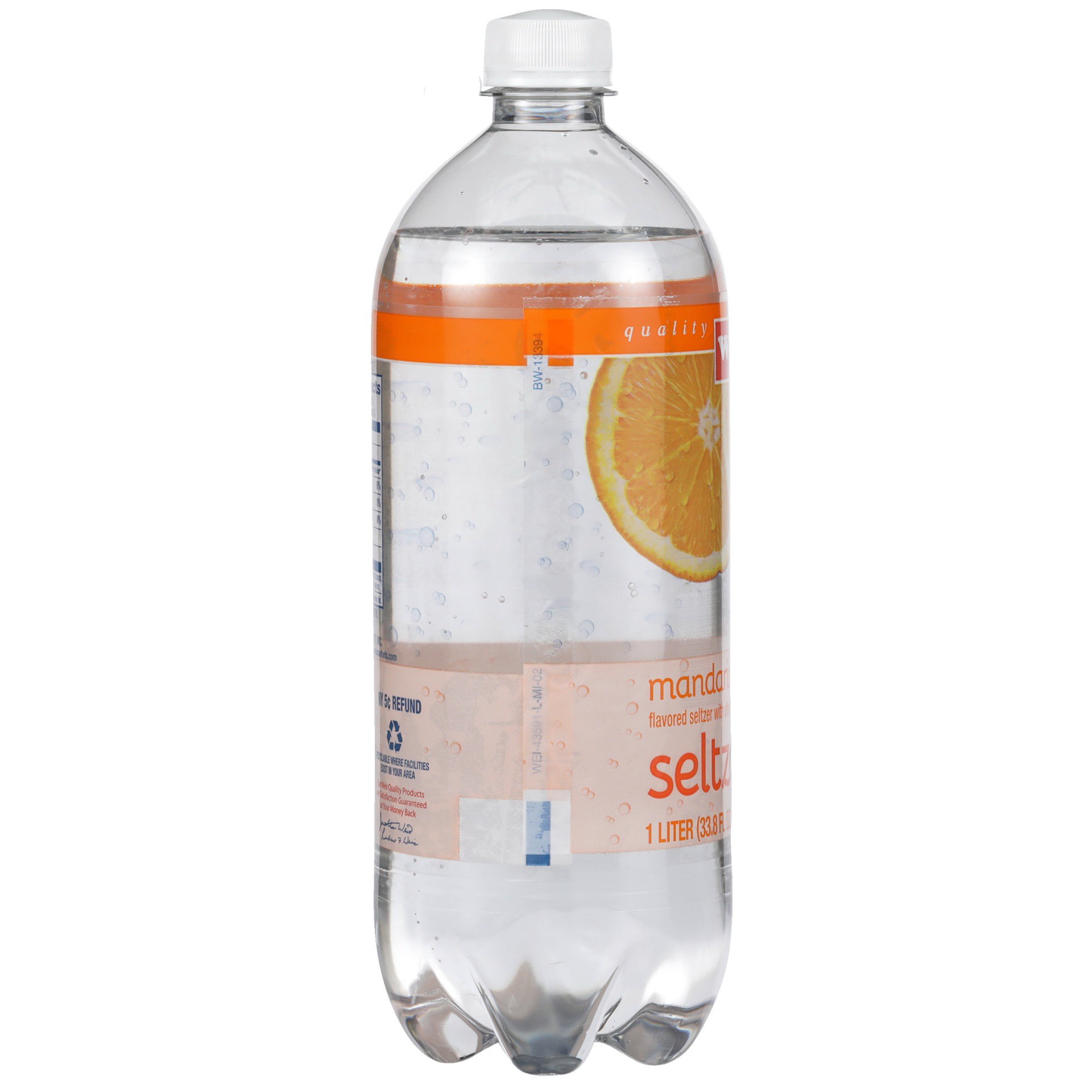 slide 3 of 6, Weis Quality Mandarin Orange Seltzer - 33.8 fl oz, 33.8 fl oz