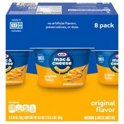 Kraft Original Mac & Cheese, 8 ct Box, 2.05 oz Cups