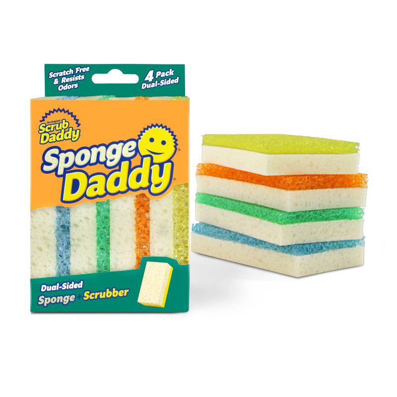 slide 5 of 10, Scrub Daddy Sponge - 4ct, 4 ct