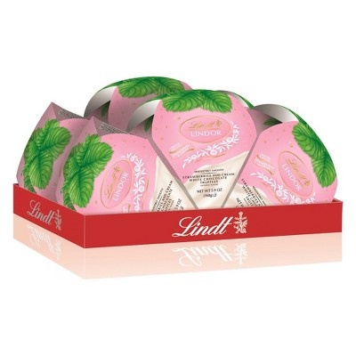 Lindt LINDOR Valentine's Strawberries and Cream White Chocolate