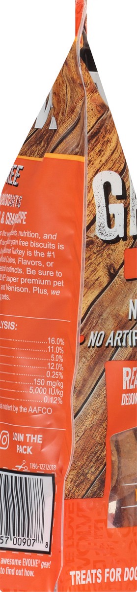 slide 5 of 9, Evolve Grain-Free Oven-Baked Deboned Turkey, Sweet Potato, & Cranberry Recipe Dog Biscuits 12 oz, 12 oz