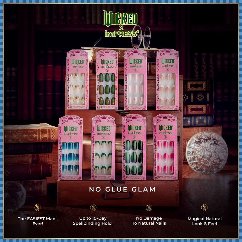 slide 4 of 11, KISS NAIL Kiss Impress X Wicked, Welcome To Shiz, 1 ct