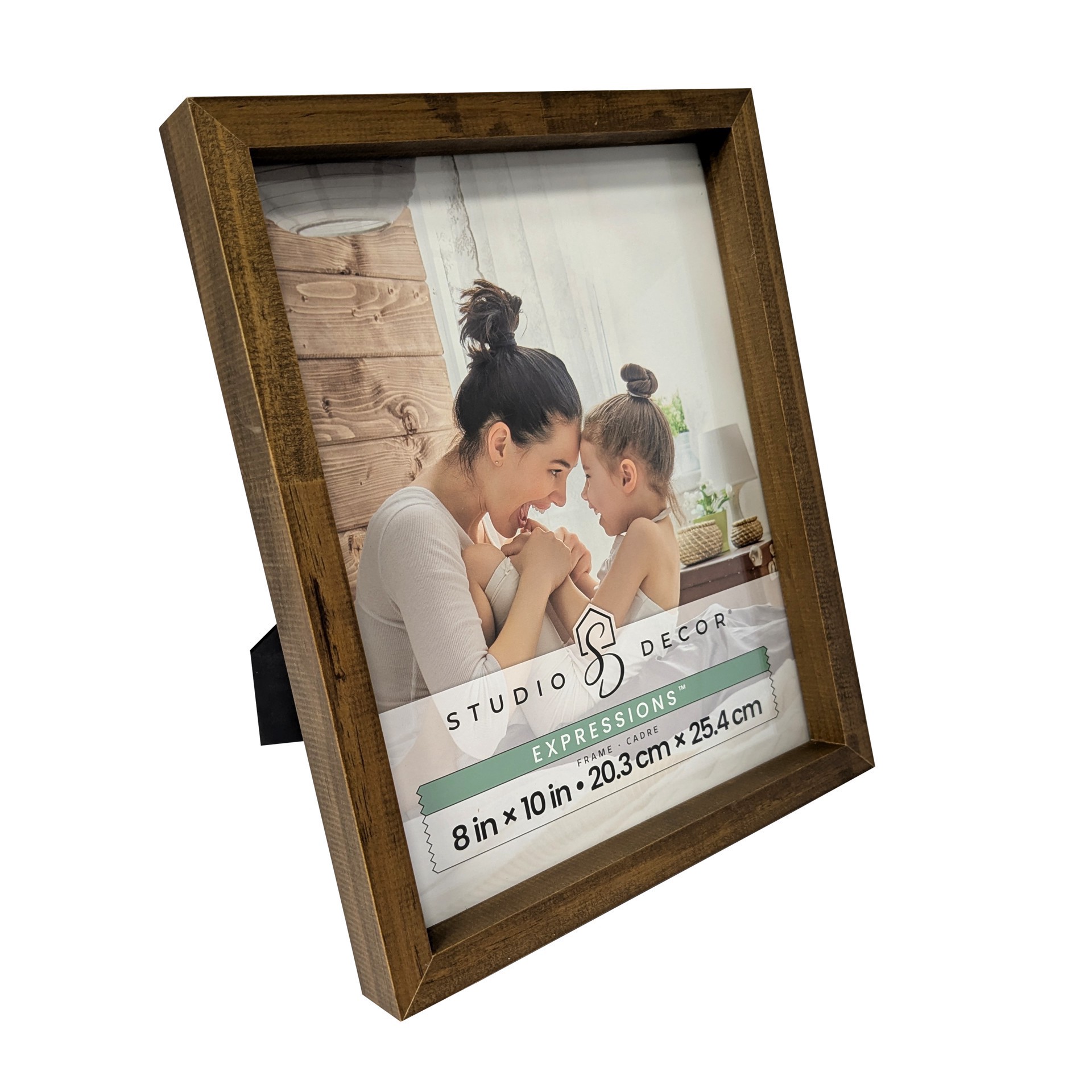 slide 3 of 6, Expressions Brown Linear Wood Frame By Studio Decor, 8 in x 10 in