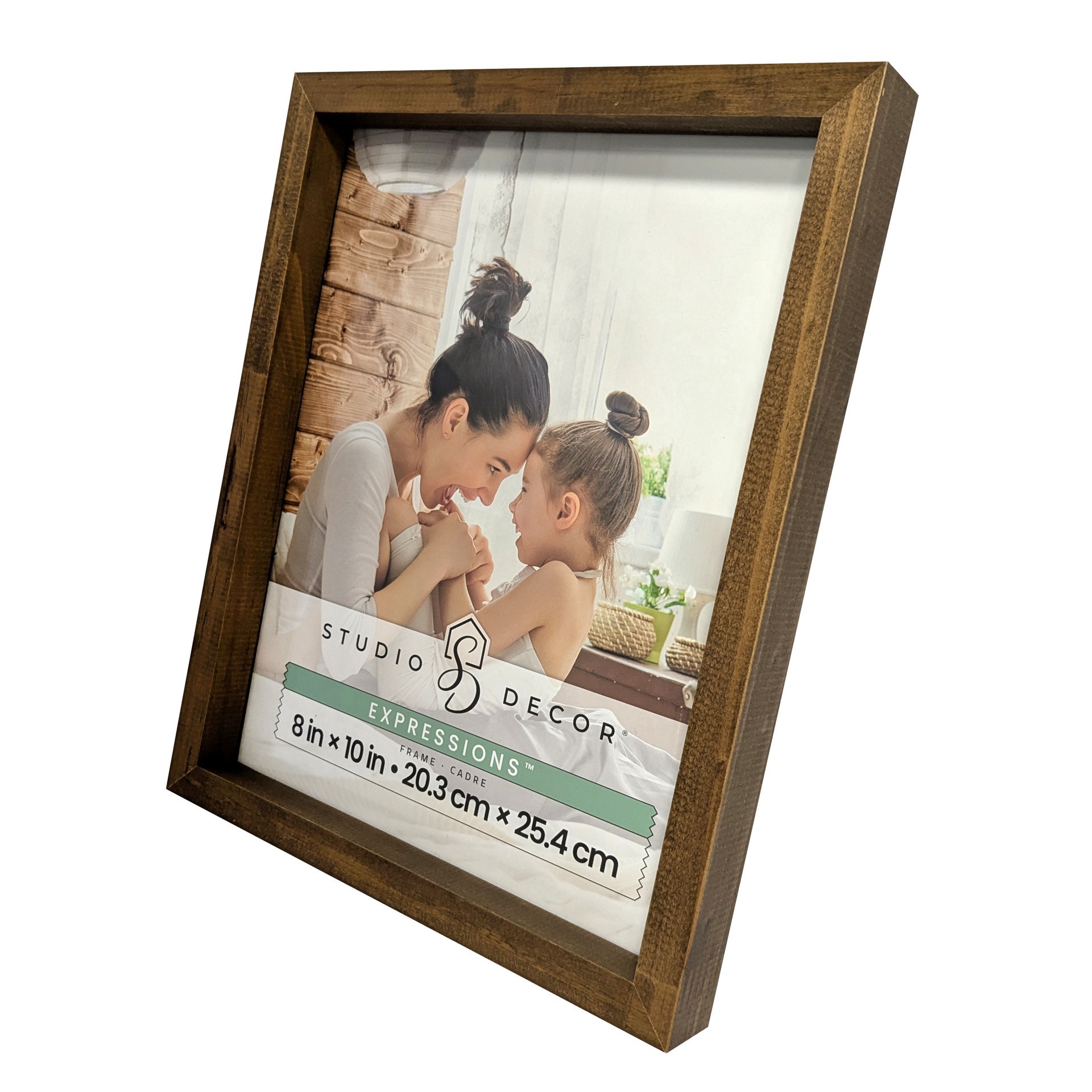 slide 6 of 6, Expressions Brown Linear Wood Frame By Studio Decor, 8 in x 10 in
