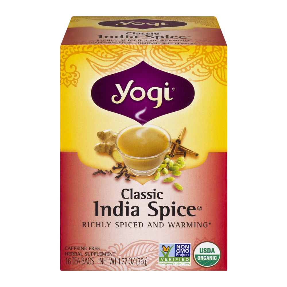 slide 1 of 4, Yogi Tea, Classic India Spice, Caffeine Free, Bags, 16 ct