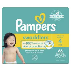 Pampers Swaddlers Active Baby Diaper Size 4 66 Count