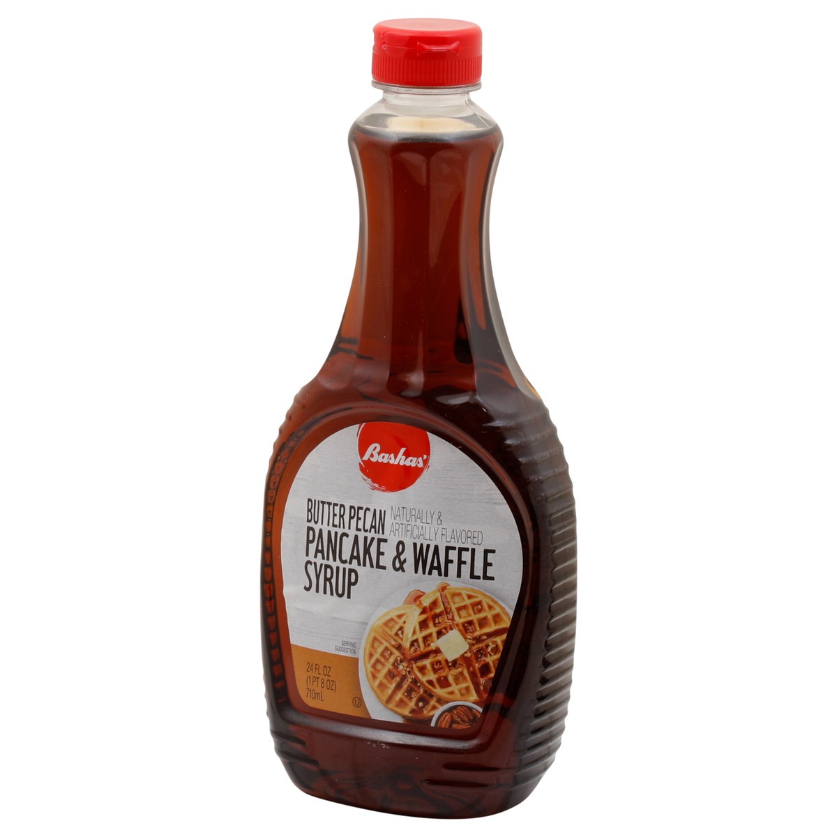 slide 6 of 14, Bashas Pancake Syrp Bttr Pecn, 24 oz
