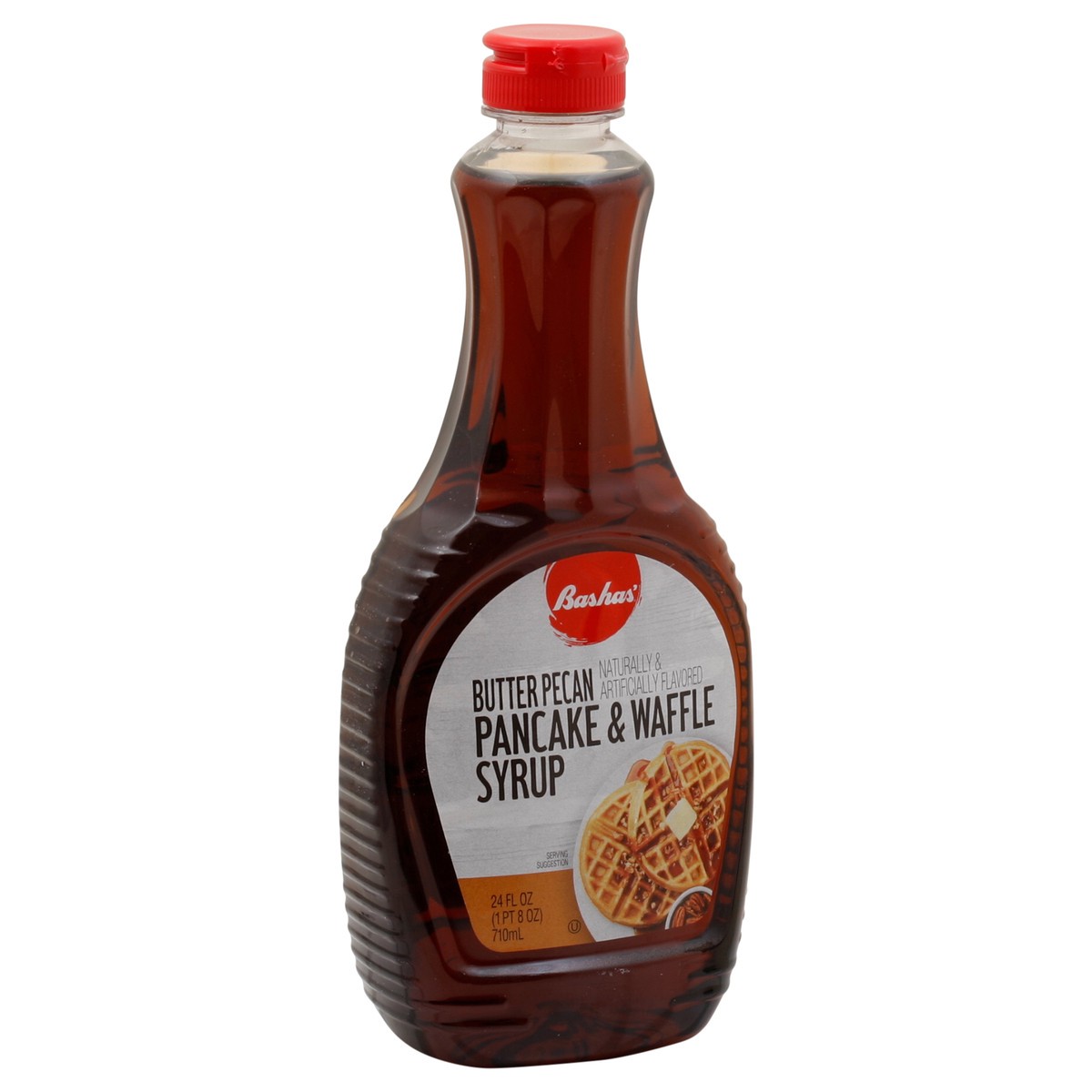 slide 3 of 14, Bashas Pancake Syrp Bttr Pecn, 24 oz