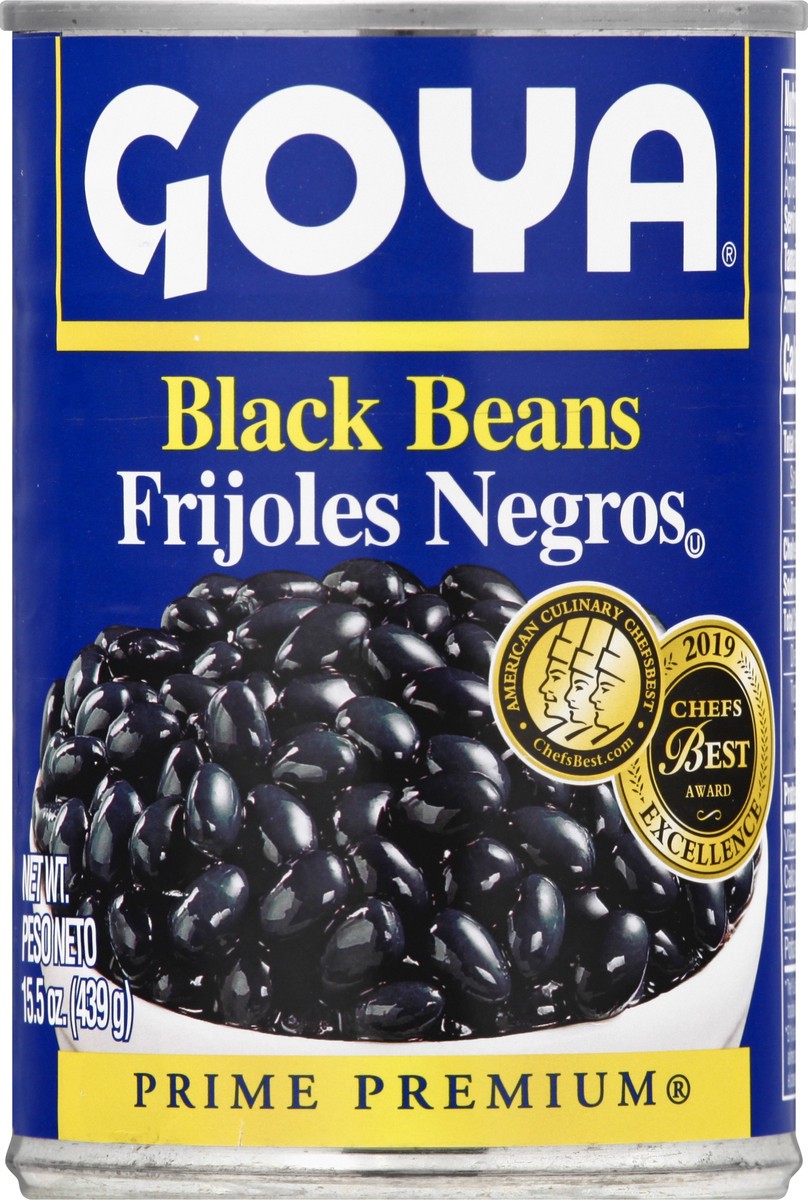 slide 6 of 9, Goya Black Beans, 15.5 oz