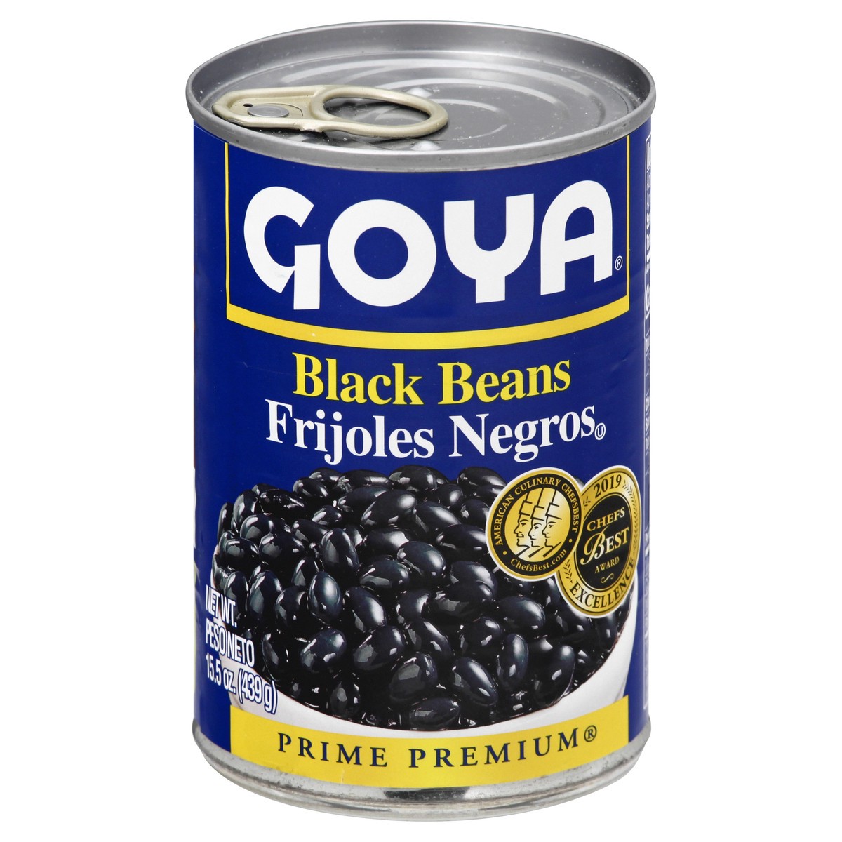 slide 1 of 9, Goya Black Beans, 15.5 oz