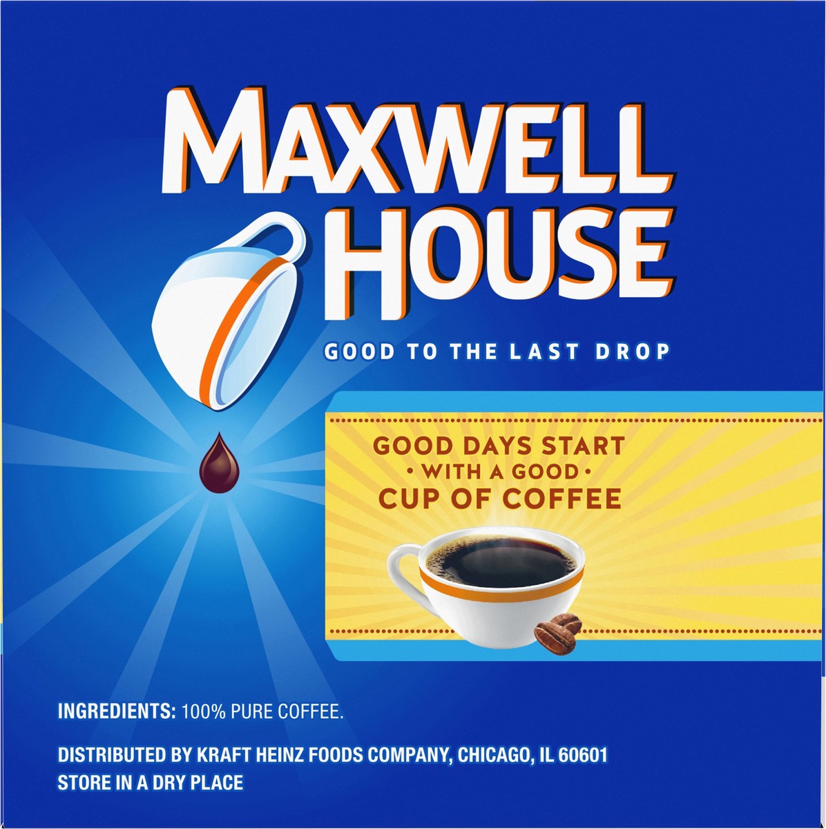 slide 4 of 9, Maxwell House Light Coffee Light Roast K-Cup Coffee Pods, 12 ct Box, 12 ct