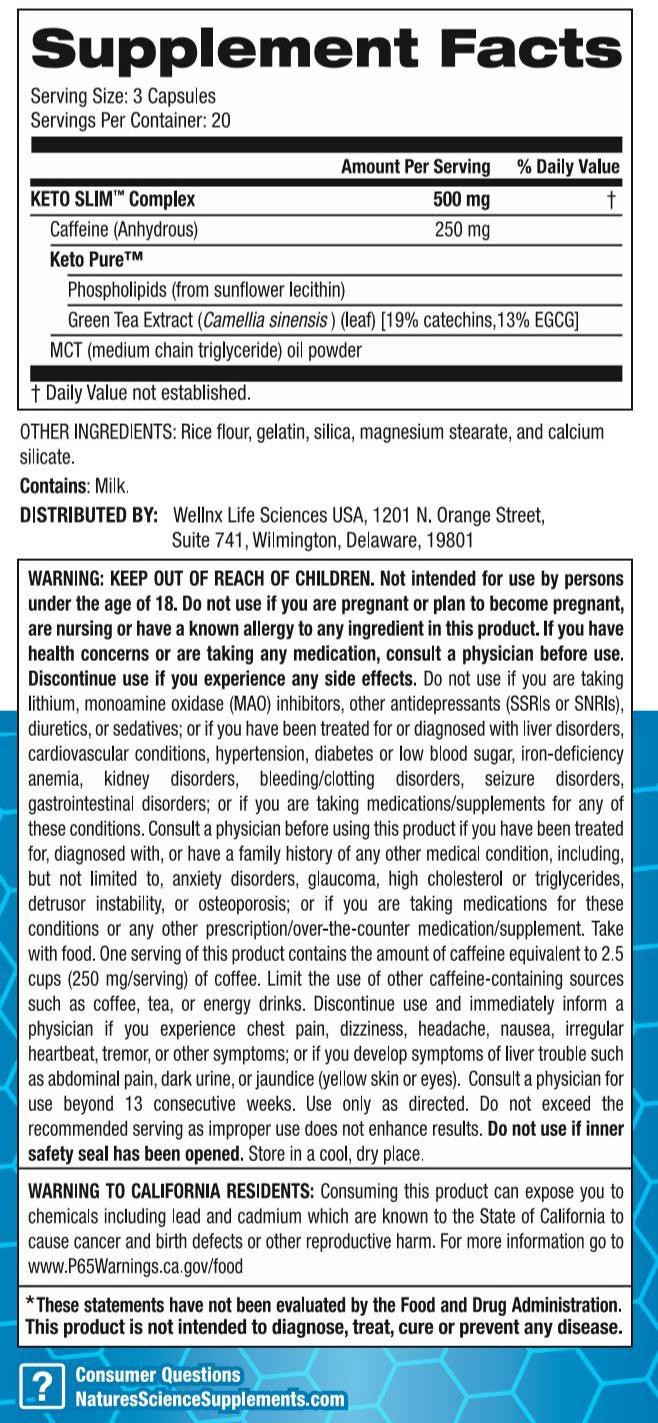 slide 2 of 5, Nature'S Science Nat Science Keto Slim, 60 ct