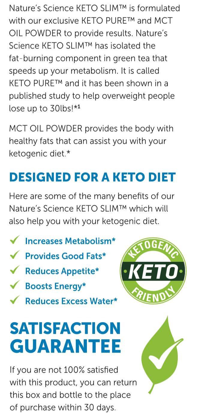 slide 3 of 5, Nature'S Science Nat Science Keto Slim, 60 ct